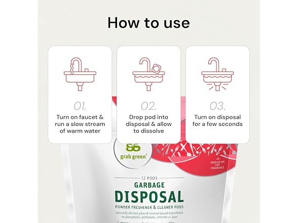 Grab Green Natural Garbage Disposal Clea