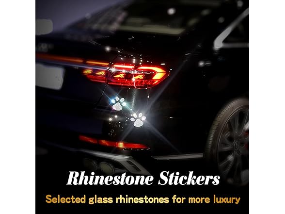 Murimt 2Pcs Car Bling Stickers