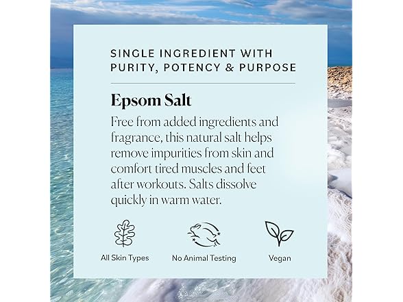 Sky Organics Epsom Salt Bath Soak 5lbs