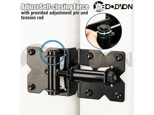BOODVON Self Closing Gate Hinges