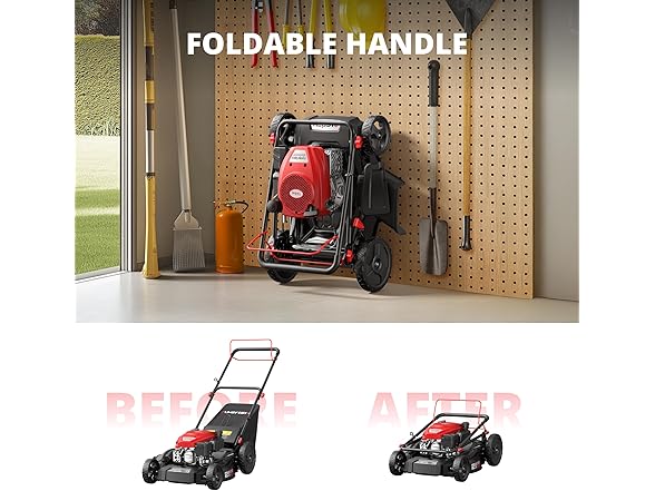 AMERISUN 21" Gas Lawn Mower, Self-propelled