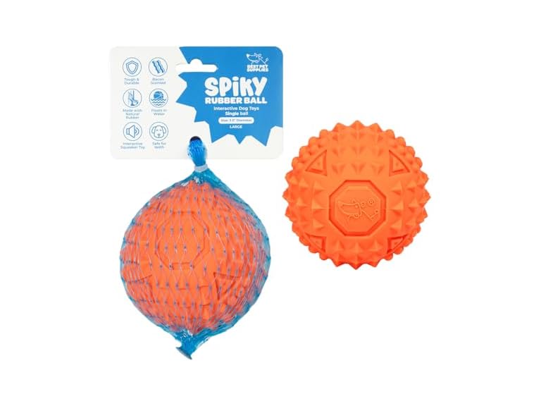 Best Pet Supplies Best Pet Supplies Squeaky Rubber Spiky