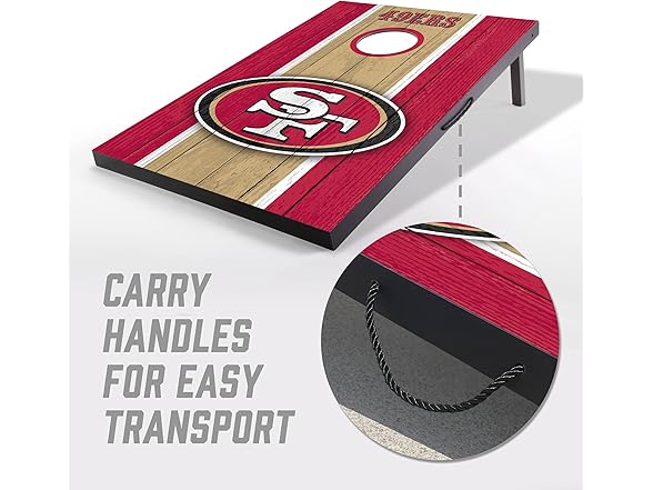SAN FRANCISCO 49ERS 2x3 Portable Cornhole Game