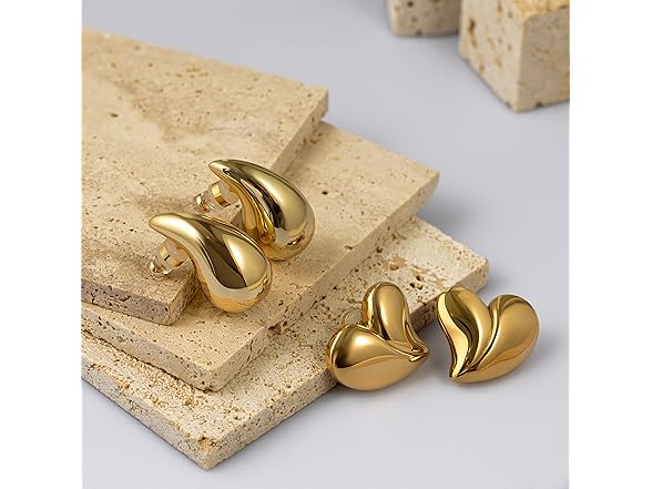 Premium Gold Mix Earrings Set