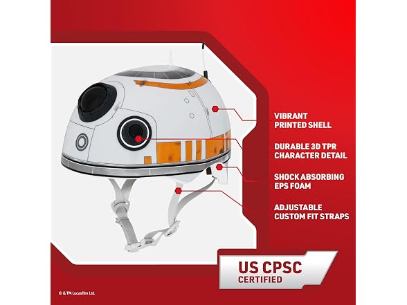 Bell Star Wars BB8 3D Child Multi-Sport Helmet