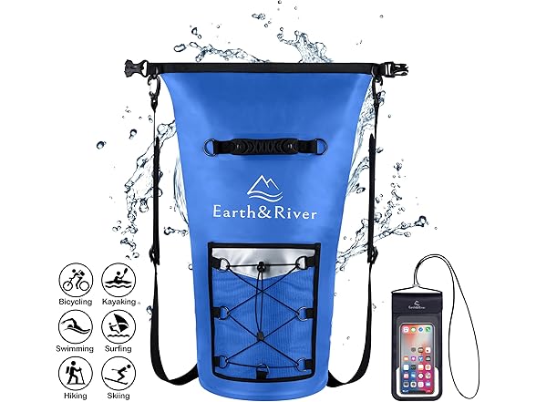 EARTH&RIVER Premium Dry Bag Backpack 40L