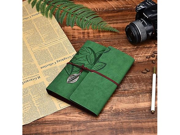 Scrapbook Album,Leather Leaf Pattern