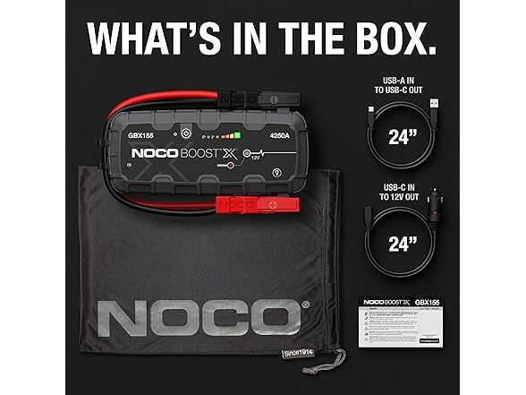 NOCO Boost X GBX155: 4250A UltraSafe Jump Starter