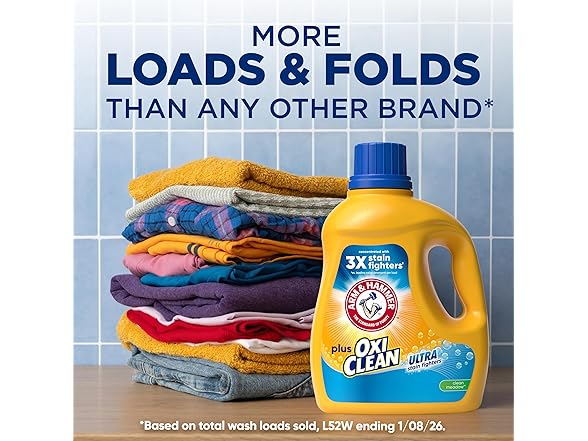 ARM & HAMMER Plus OxiClean Ultra Stain Detergent