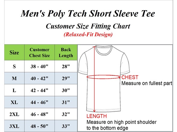 3Pk Or 5Pk Mens Poly Tech S/S Tee