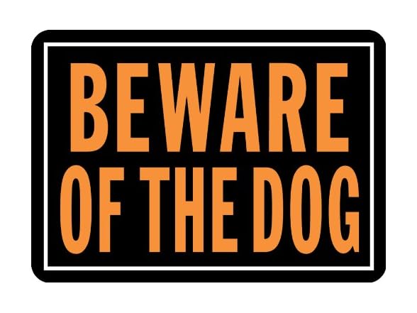 Hy-Ko Products Hy-Ko Products 838 Beware of Dog Aluminum Sig