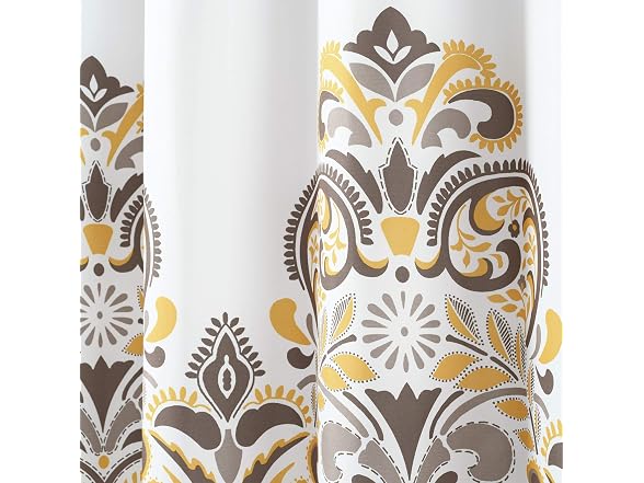 Lush Decor Clara Shower Curtain-Fabric Colorful Boho