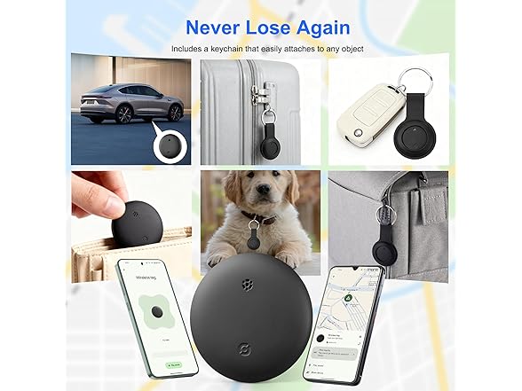 Gudluky Android Tracker Tags, 4 Pack