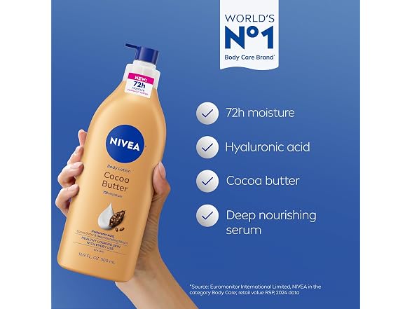 NIVEA Cocoa Butter Body Lotion 16.9oz