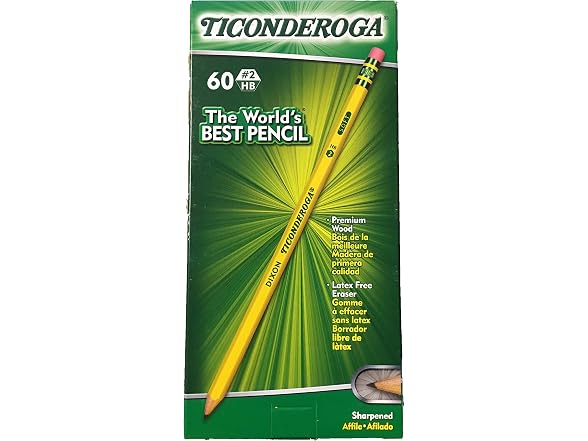 Ticonderoga Sharpened #2 Pencil (60