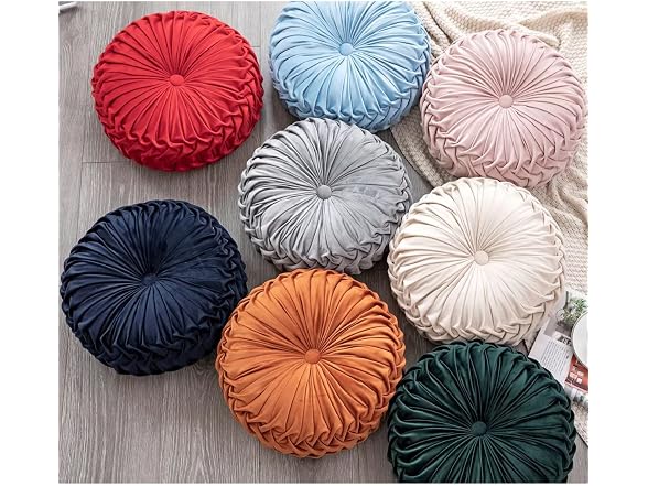 HLOVME Round Velvet Pillow