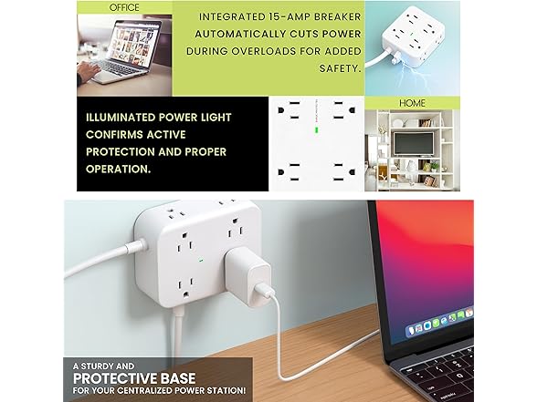 Go Green 8-Outlet Surge Protector