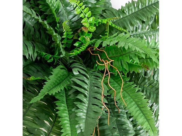Nearly Natural 40 in Artificial Boston Fern Indoor Plant (Set of 2)