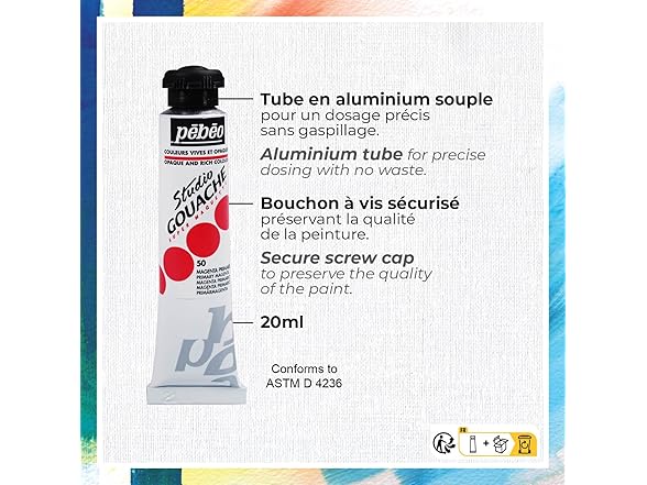 PEBEO Studio XL Gouache - Set of 24 Tubes