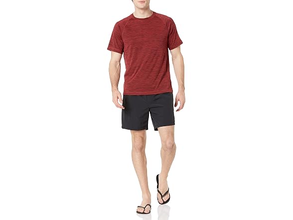 Amazon Essentials Quick-Dry UPF 50 Tee, Red (XS)