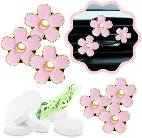 12 Pack Flower Car Air Freshener Clips