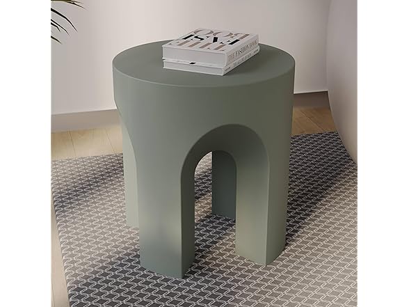 LeisureMod Crus Fiberstone Side Table