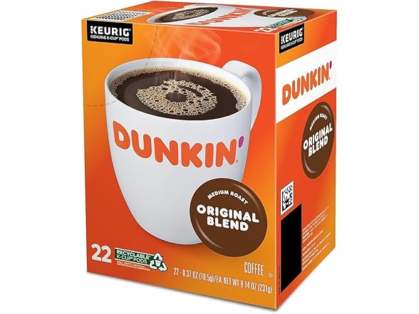 Dunkin' Original K-Cups, 22ct
