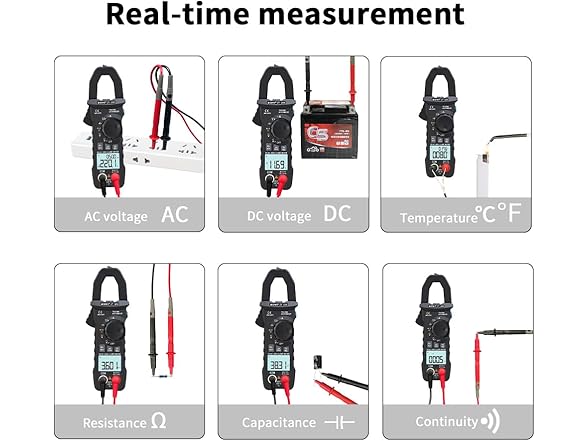 ZOYI Clamp Meter Multimeter 6000 Counts Clam