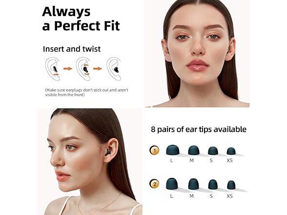 BIGOOD Ear Plugs | 45dB Noise Cancelling