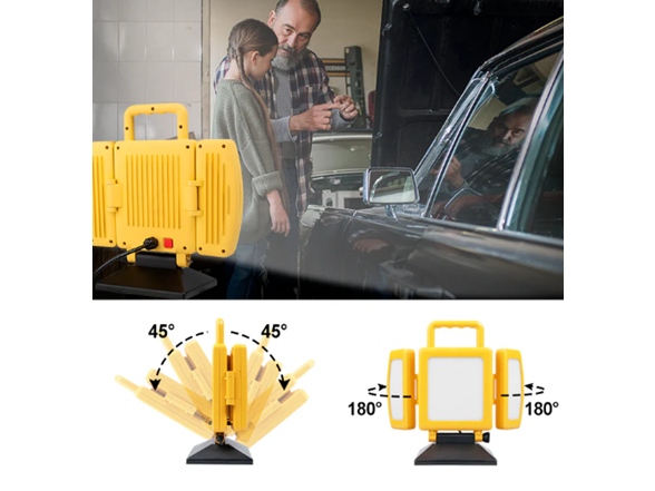 BrightLiving 2-in-1 Foldable LED Work Light w/ Tripod