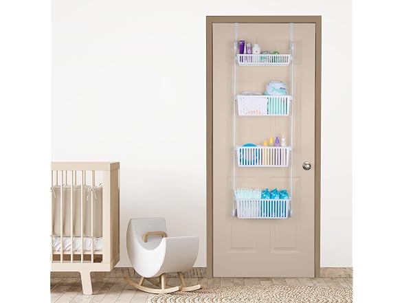 Smart Design 4 Tier Over-the-Door Organizer for Storage - Gallery 2