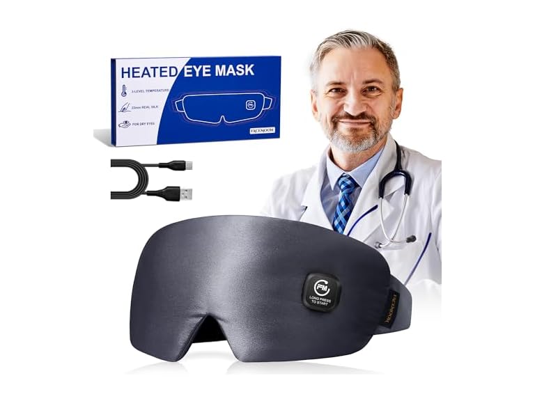 FACEMOON BC075525100437 silk heated eye mask
