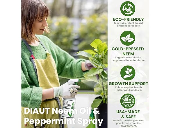 DIAUT Neem Oil Peppermint Spray