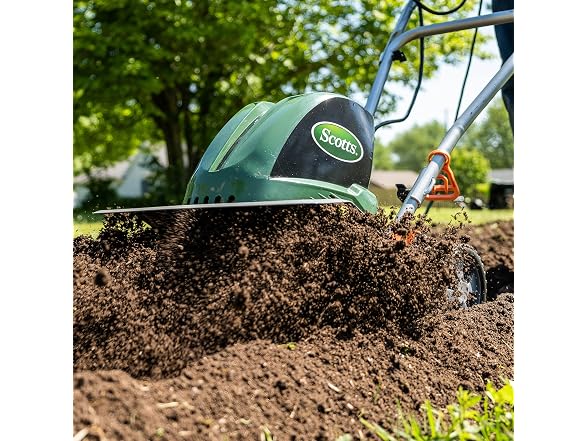 Scotts Outdoor Garden Tiller, 16", 13.5-Amp