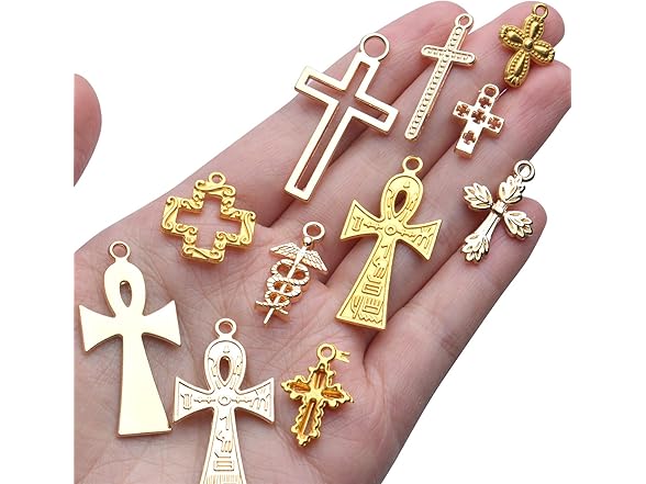 BronaGrand Golden Cross Charms Assorted