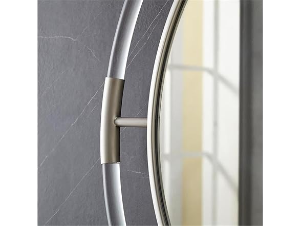 Chrome Acrylic & Metal Frame Mirror