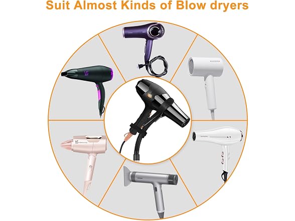Hair Dryer Stand Hands Free 360-Degree