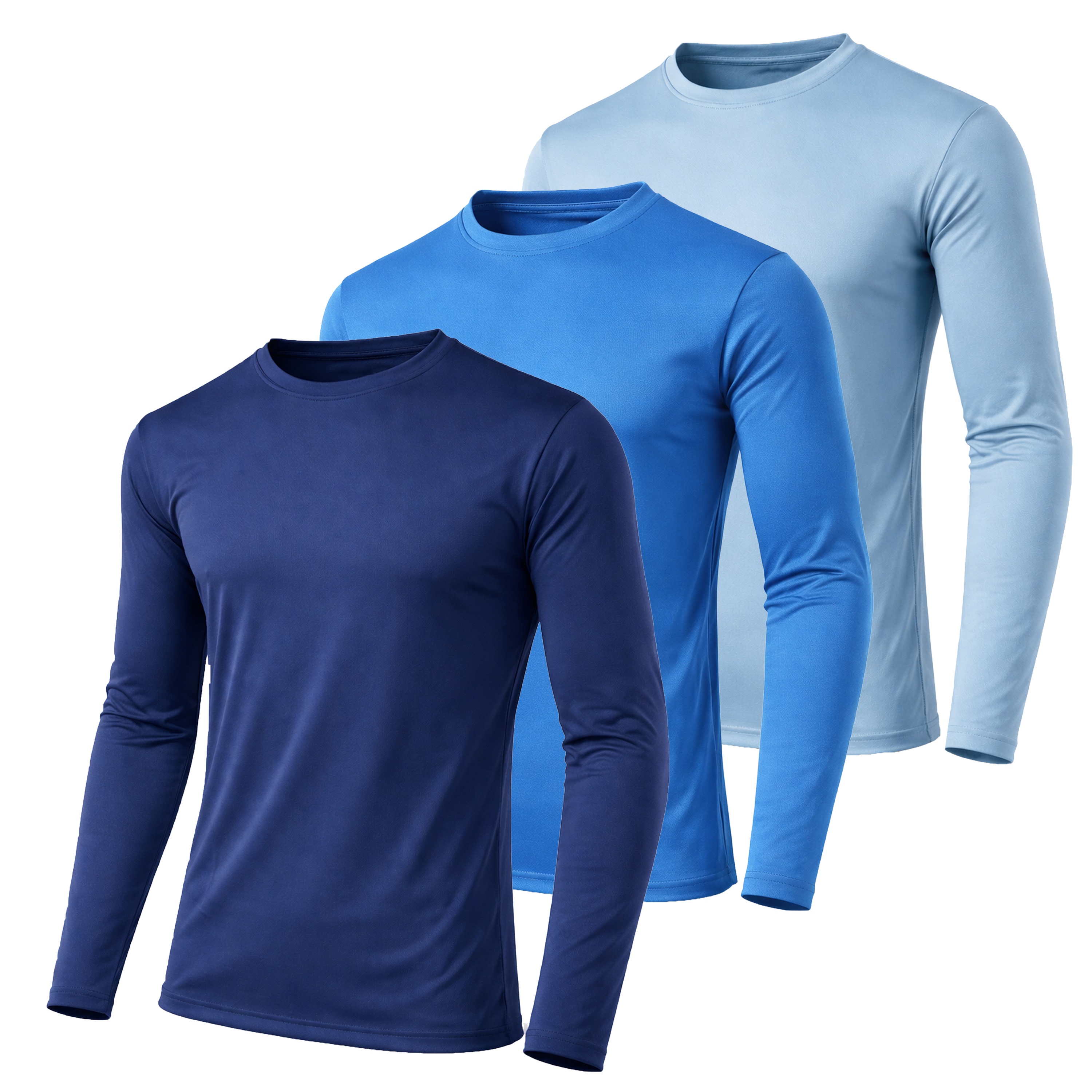 3Pk Mens L/S Performance Shirt - Gallery 22