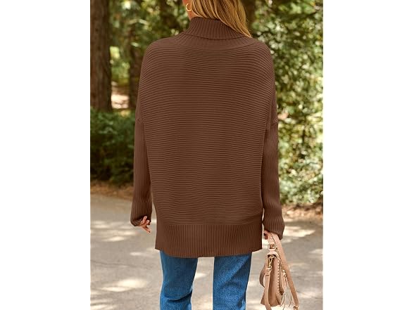 Efan Women (L) Oversized Turtleneck Fall Sweaters