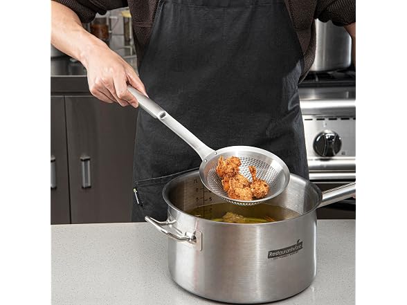 Restaurantware Stainless Steel Fine Mesh Skimmer
