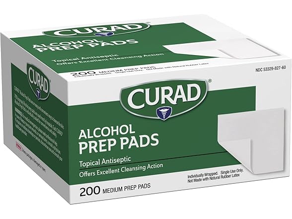 Curad Alcohol Prep Pads 200ct