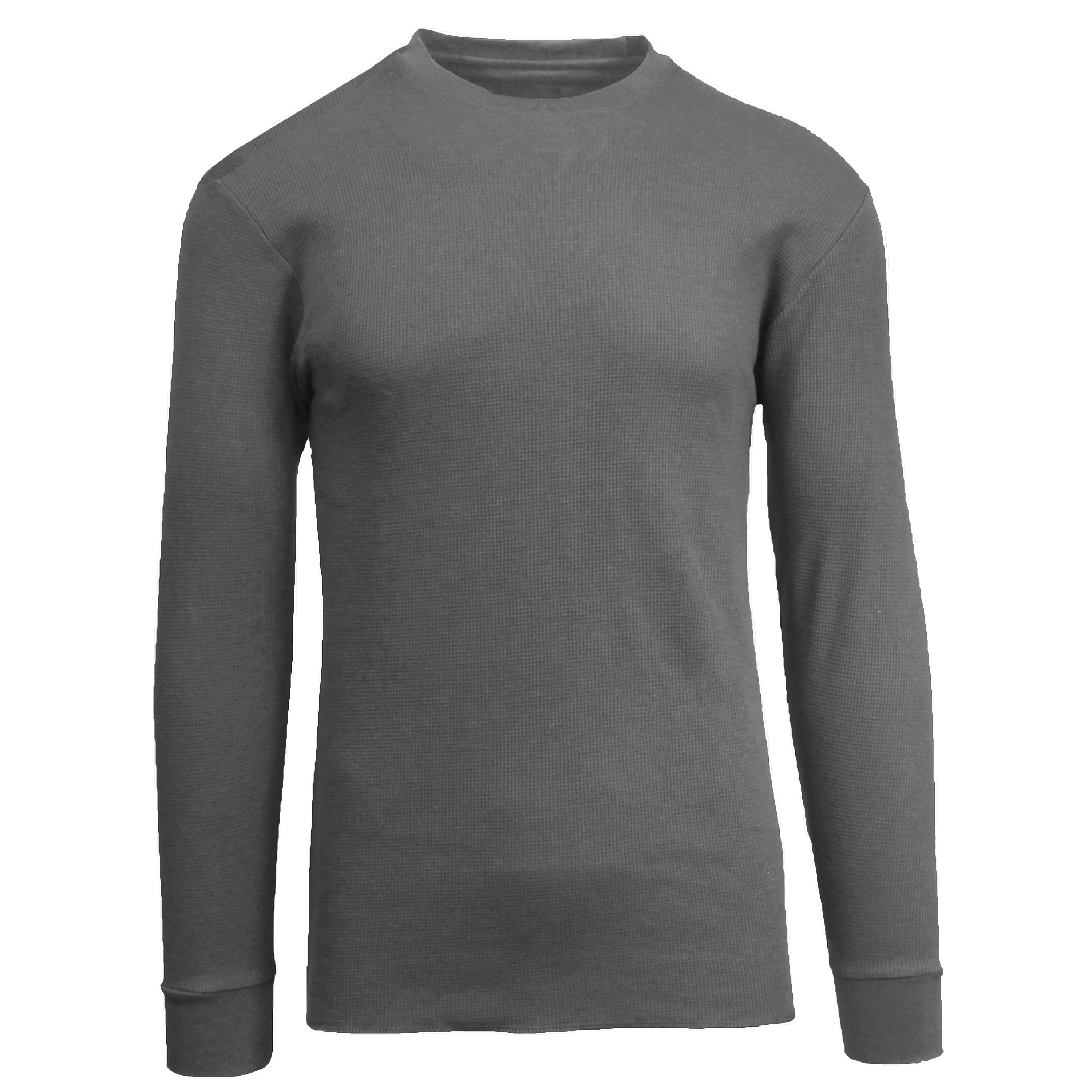 3Pk Asst Mens Waffle-Knit Thermal Shirts - Gallery 18