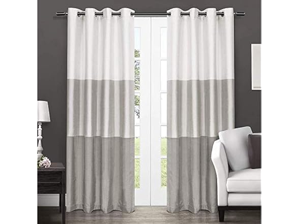 EXCLUSIVE HOME Chateau Striped Curtain Panel Pair