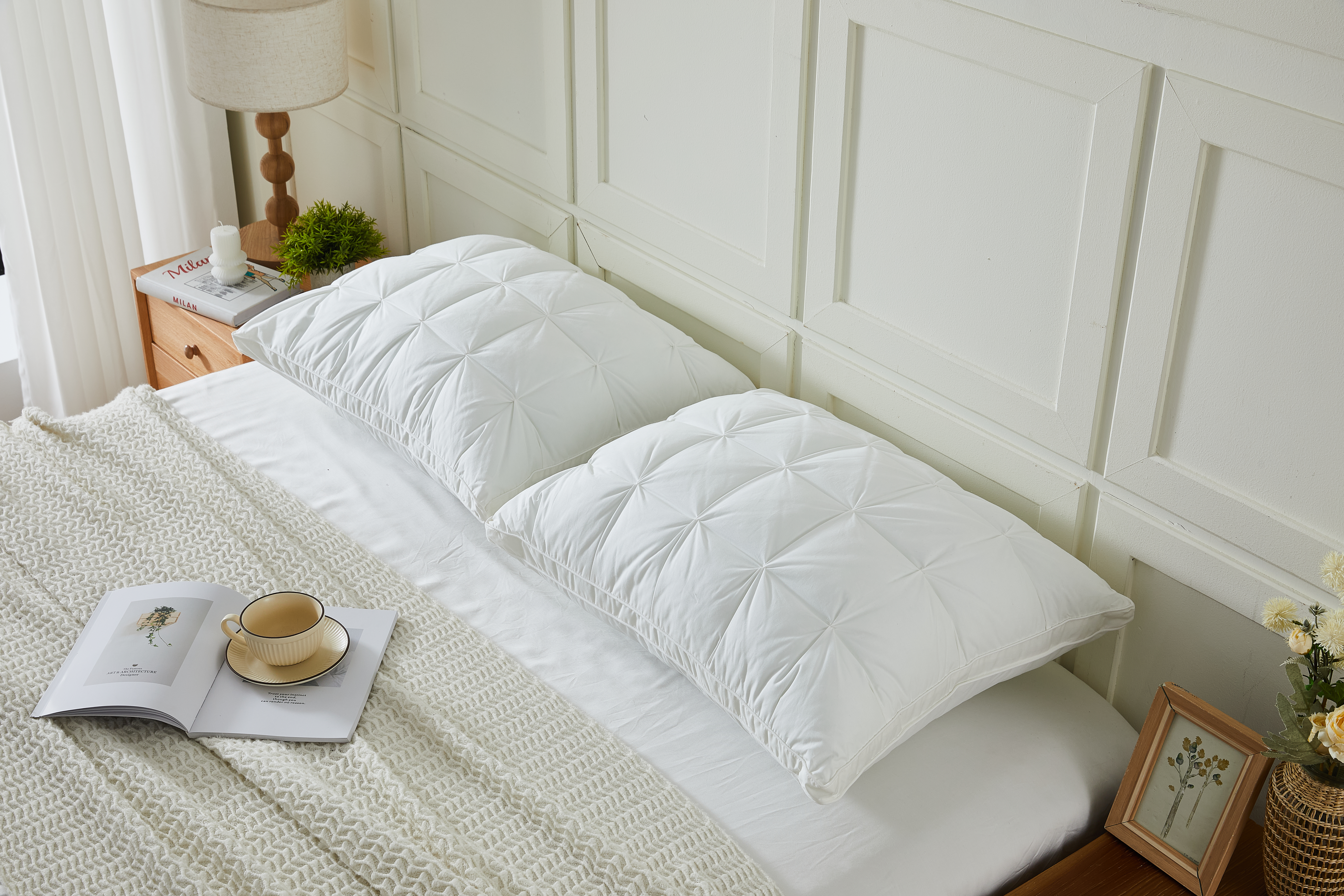 Gusseted Down Alternative Cotton Pillow, 2 Pack - Gallery 10