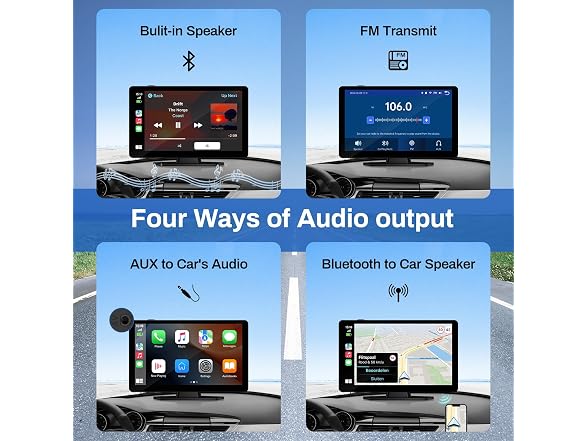 9 Wireless CarPlay Android Auto w/ Dash Cam