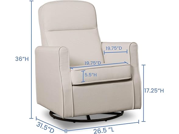 Delta Nursery Glider Swivel Rocker Chair