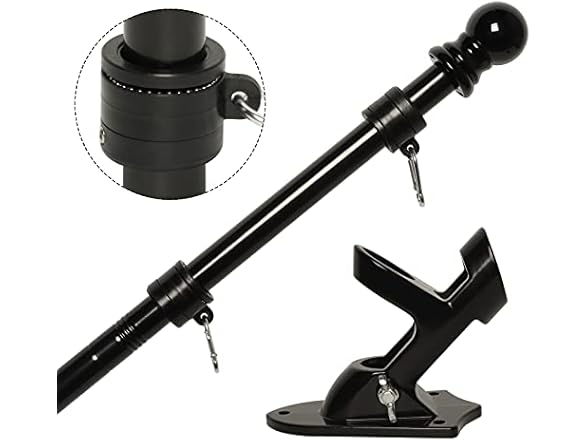 Black with bracket