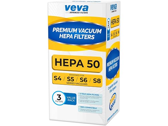 VEVA 3 Pack Premium Vacuum HEPA Filter