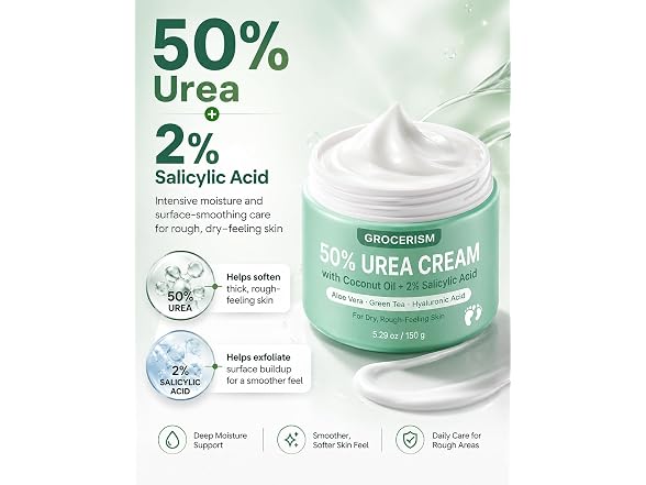 Grocerism 50% Coconut Urea Foot Cream Pack of 2