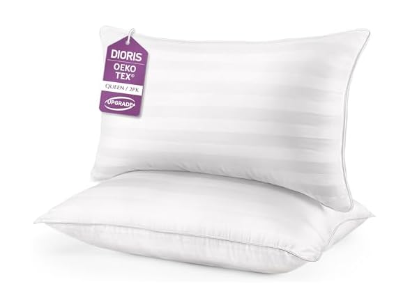 DIORIS Hotel Pillows Queen Set of 2